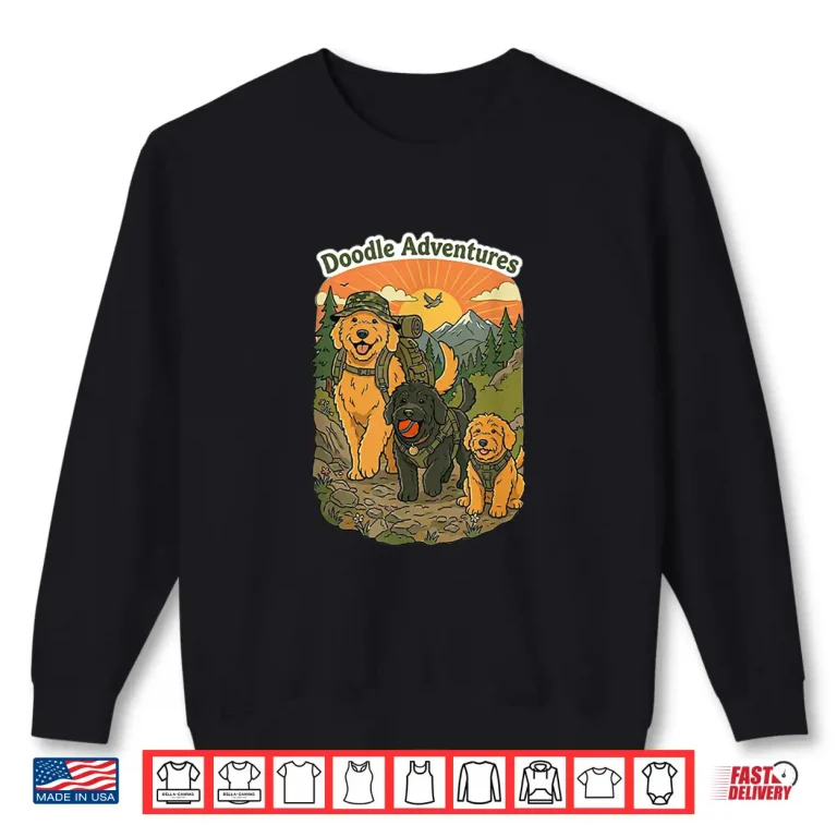 Sweatshirt Doodle Adventures Professional Minimalist Modern Graphic Shirt