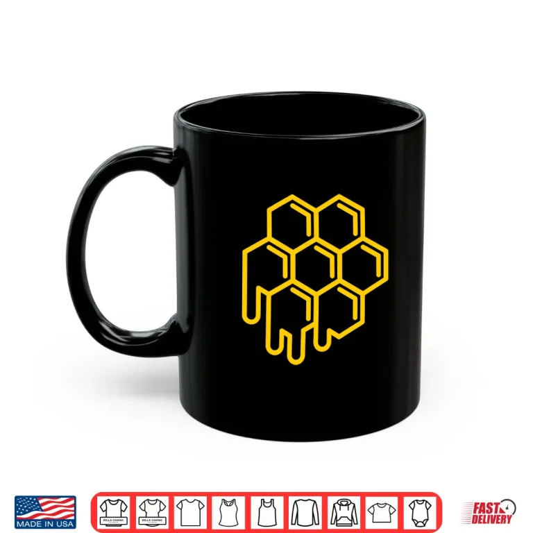 Mug Honeycomb Dripping Honey Gift Honeycomb Collector Shirt
