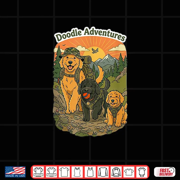 Design Doodle Adventures Professional Minimalist Modern Graphic Shirt