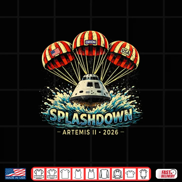 Design Artemis II Orion Moon Mission Splashdown Shirt