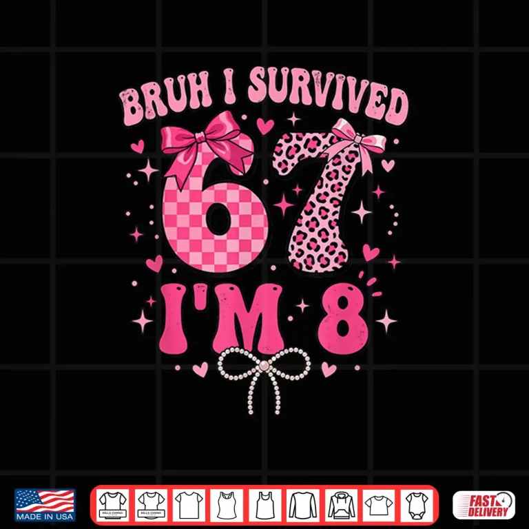 Design 8 Year Old Girl Birthday Funny 6 7 Meme 8th Birthday Girls Shirt