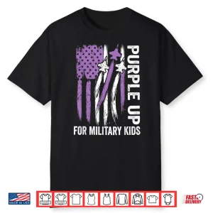 Purple Up Military Kids Month Of Military Child Army Usa Shirt