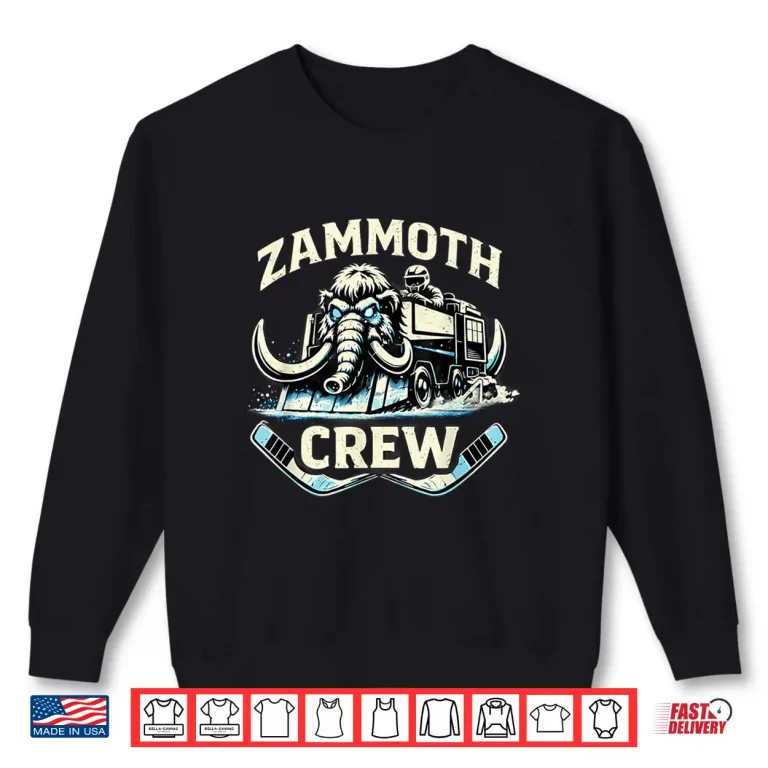 Sweatshirt Zammoth Crew Ice Machine Funny Hockey Utah Fan Shirt