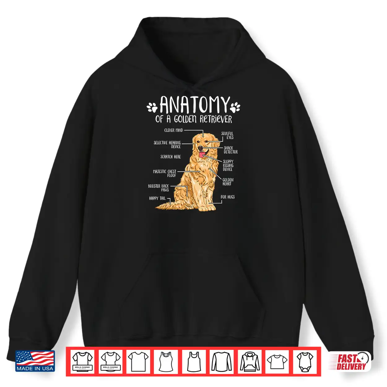 Funny Anatomy Golden Retriever Dog Lover Gift Shirt Funny Anatomy Golden Retriever Dog Lover Gift Shirt