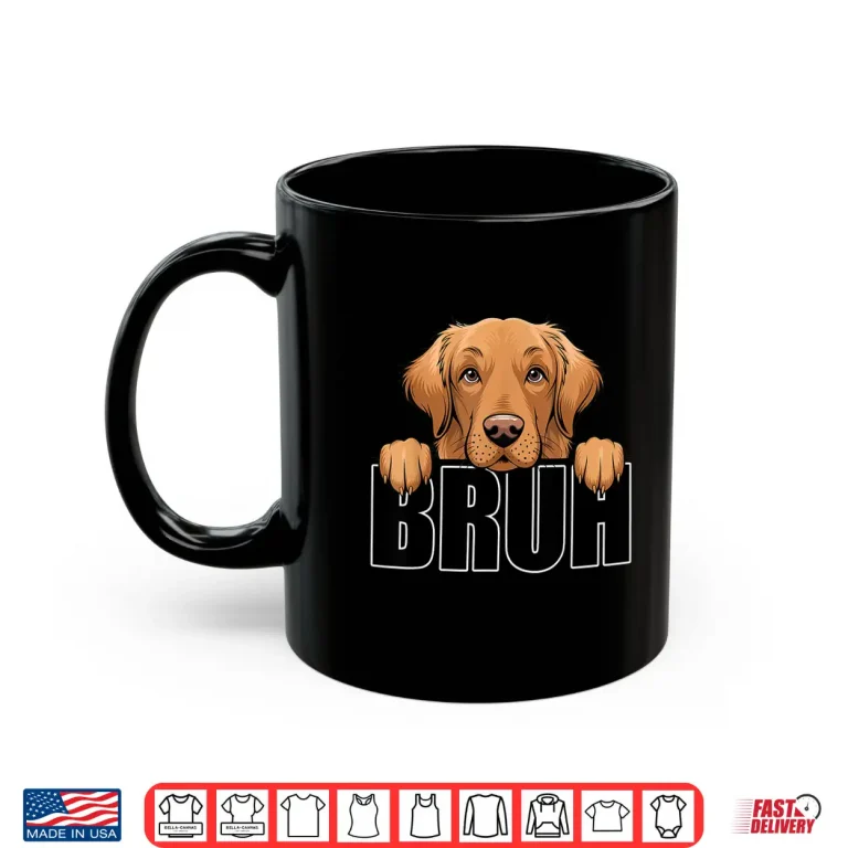 Funny Golden Retriever Bruh Cute Dog Lover Men Boys Kids Shirt 3 Mug Funny Golden Retriever Bruh Cute Dog Lover Men Boys Kids Shirt