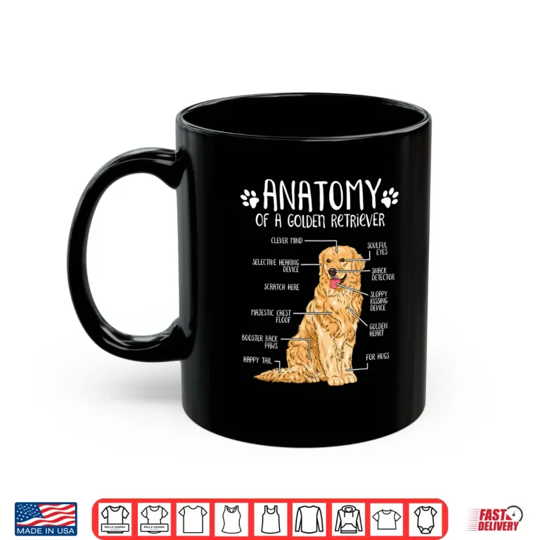 Funny Anatomy Golden Retriever Dog Lover Gift Shirt 3 Mug Funny Anatomy Golden Retriever Dog Lover Gift Shirt