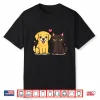 Golden Retriever Boyfriend & Black Cat Girlfriend Tee Shirt