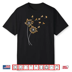Golden Retriever Dandelion Cute Flower Golden Mom Shirt