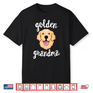 Golden Retriever Grandma Shirt Women Mom Dog Owner Shirt