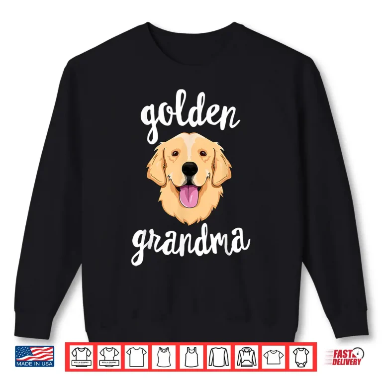 Sweatshirt Golden Retriever Grandma Shirt Women Mom Dog Owner Shirt