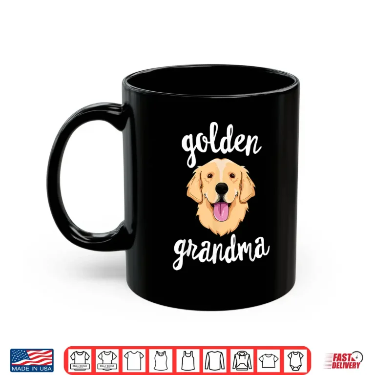 Mug Golden Retriever Grandma Shirt Women Mom Dog Owner Shirt