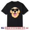 Golden Retriever Shirt For Kids Boys Girls Sunglasses Pet Shirt