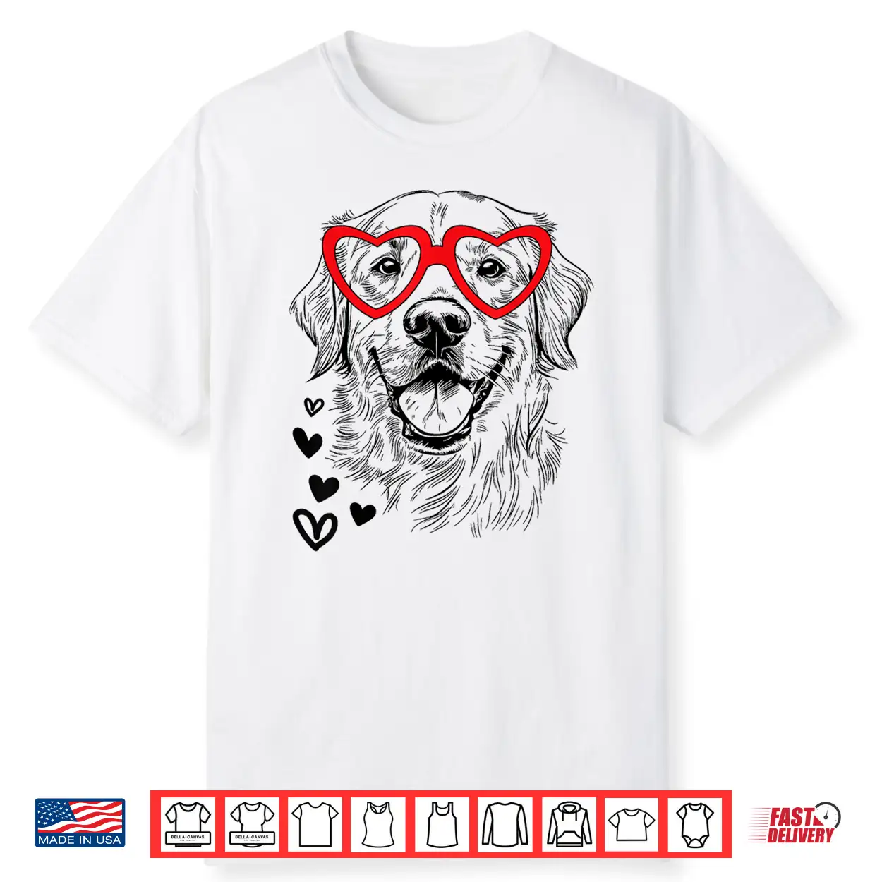 Golden Retriever Valentine’S Day For Dog Pet Lover Men Women Shirt Golden Retriever Valentine’S Day For Dog Pet Lover Men Women Shirt