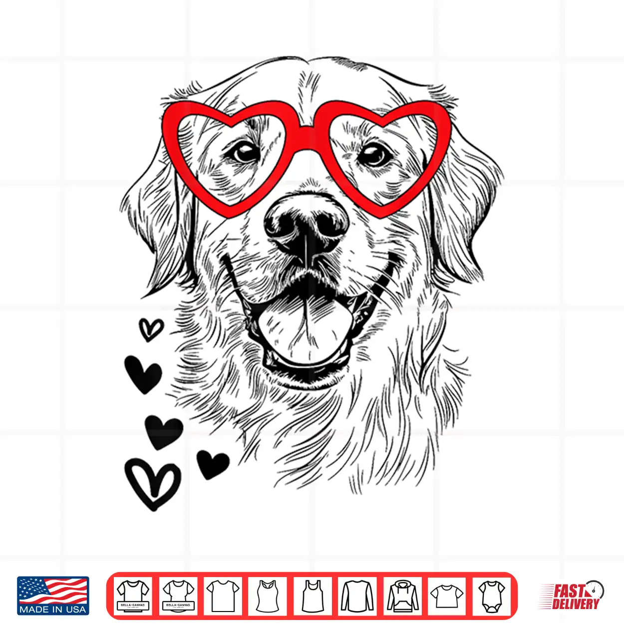 Golden Retriever Valentine’S Day For Dog Pet Lover Men Women Shirt Golden Retriever Valentine’S Day For Dog Pet Lover Men Women Shirt