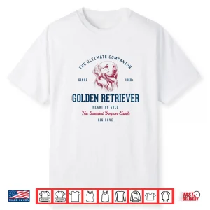 Retro Styled Vintage Golden Retriever Shirt