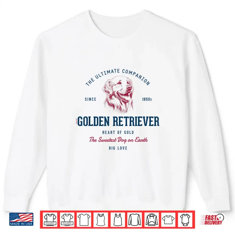 Sweatshirt Retro Styled Vintage Golden Retriever Shirt
