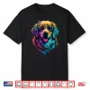 Colorful Golden Retriever Art Dog Owner Canine Lover Shirt