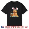 Easter Golden Retriever Dog With Bunny Rabbit Ears Shirt