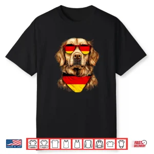 German Flag Golden Retriever Dog Heritage Germany Shirt