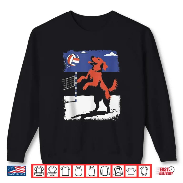 Sweatshirt Golden Retriever Dog Volleyball Shirt