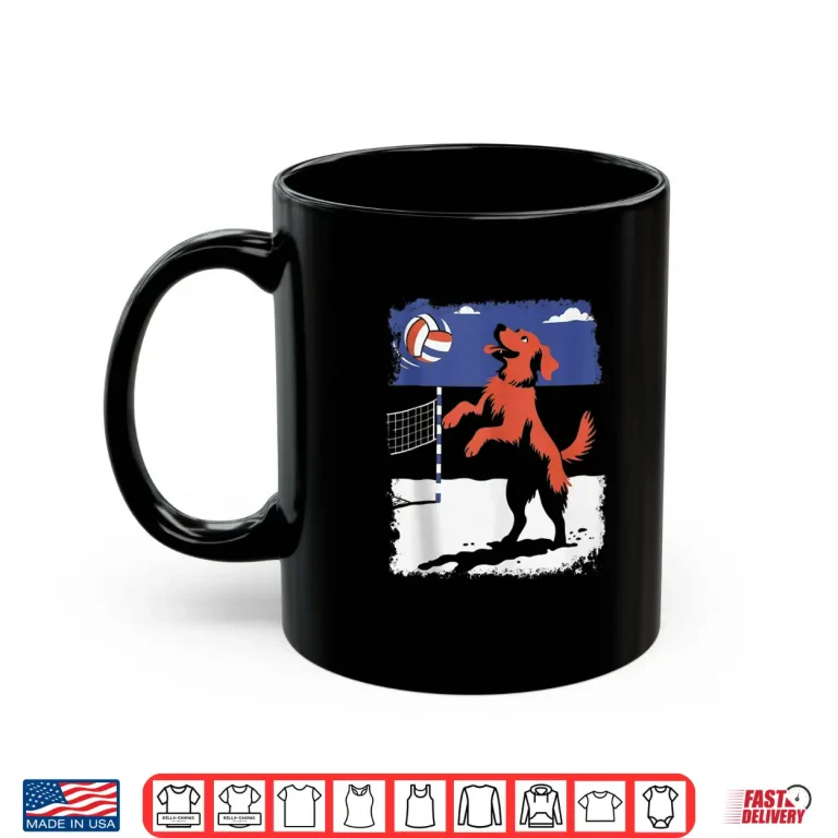 Mug Golden Retriever Dog Volleyball Shirt