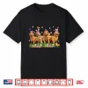 Golden Retriever Dogs With Bunny Ears Egg Basket Easter Day Shirt