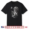 Golden Retriever Howling At Moon Night Vintage 90S Dogs Shirt
