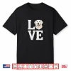 Love White English Cream Golden Retriever Mom Dad Dog Puppy Shirt
