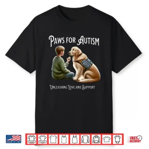 Autism Awareness Golden Retriever Autistic Support Autism Shirt