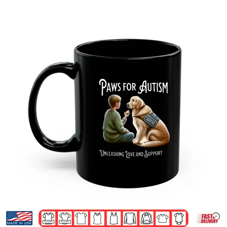 Mug Autism Awareness Golden Retriever Autistic Support Autism Shirt