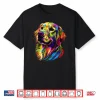 Golden Retriever Dog Colorful Pop Art Rainbow Colors Dogs Shirt