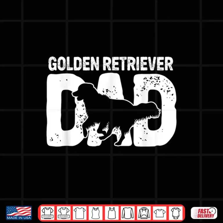 Design Golden Retriever Dad Dog Lover Dog Owner Shirt