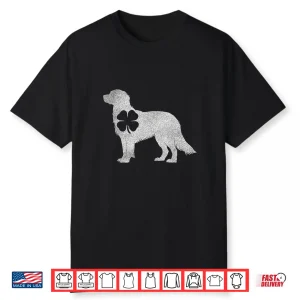 Golden Retriever Dog Shamrock St Patricks Day Saint Paddys Shirt