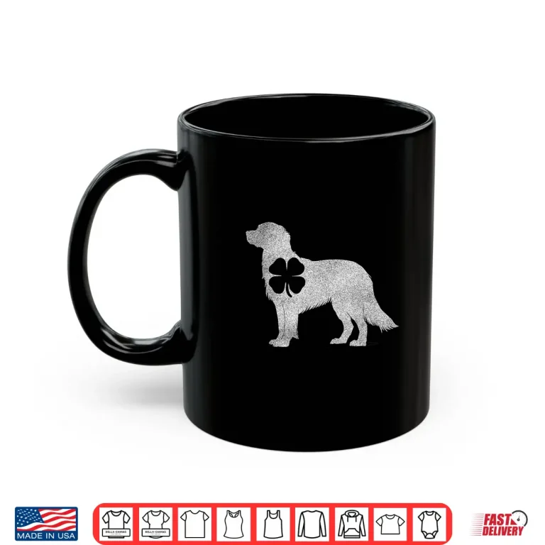 Mug Golden Retriever Dog Shamrock St Patricks Day Saint Paddys Shirt