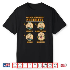 Golden Retriever Shirt Golden Retriever Security Funny Dog