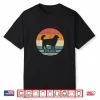 Vintage Retro Golden Retriever Dog Silhouette Funny Pet Love Shirt