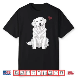 White English Cream Golden Retriever White Golden Retriever Shirt