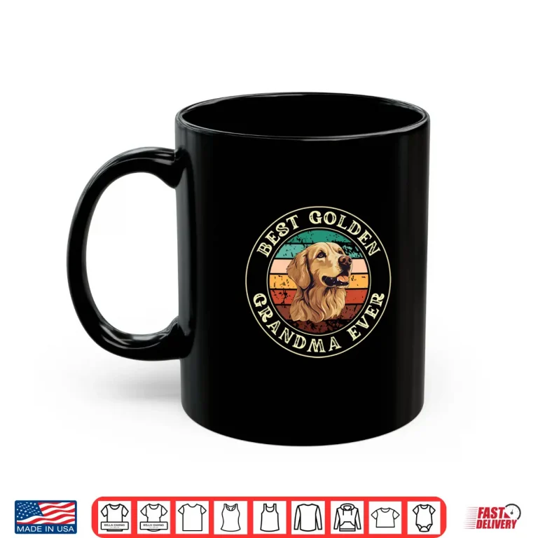 Mug Best Golden Retriever Grandma For Women Gift Idea Funny Dog Shirt