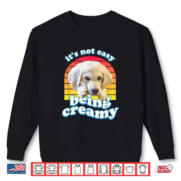 Sweatshirt English Cream Golden Retriever Funny ECGR Puppy Vintage 80s Shirt