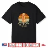 Golden Mom Retro Sunset Golden Retriever Lover Gift Dog Mama Shirt