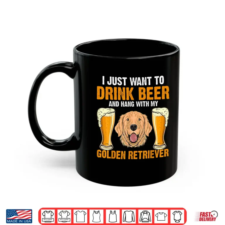 Mug Golden Retriever Dog Golden Retriever Beer Golden Retriever Shirt