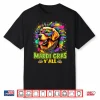 Golden Retriever Dog Mardi Gras Yall Beads Mask Colorful Shirt