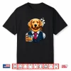 Golden Retriever Dog Cigar And Whiskey Shirt