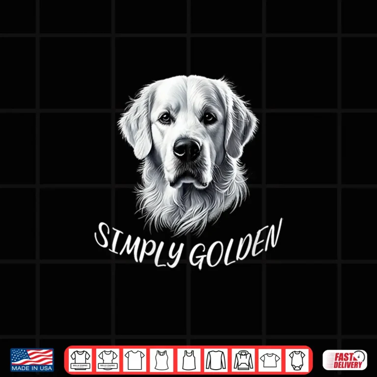Design Womens White English Cream Golden Retriever Shirt