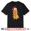 Christmas Dog Golden Retriever Pajama Shirt