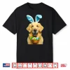 Cute Bunny Ear Golden Retriever Dog Easter Eggs Basket Owner Shirt