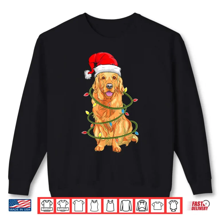 Sweatshirt Christmas Dog Golden Retriever Pajama Shirt