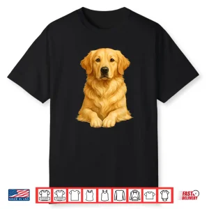 Golden Retriever Dog Artwork Shirt