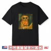Golden Retriever Dog Eating Pizza Meme Retro Shirt