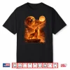 Golden Retriever Howling To The Moon Vintage Dog Lover Shirt
